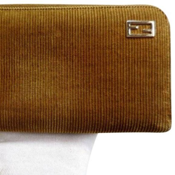 Fendi MOD Camel Corduroy and Brown Leather XL - Picture 2 of 12